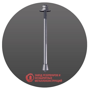 Болт фундаментный анкерный М12-М48 мм тип 6.3 СТ3ПС ГОСТ 24379-2012